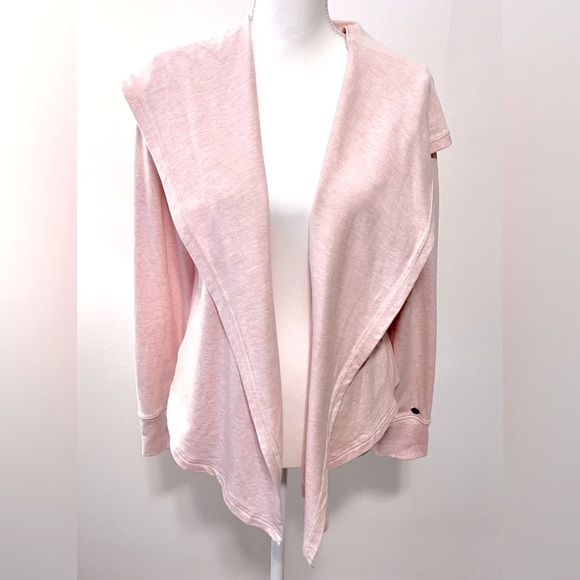Calia Carrie Underwood Effortless Cozy Hooded Cardigan in Heathered Pink… - Picture 1 of 9